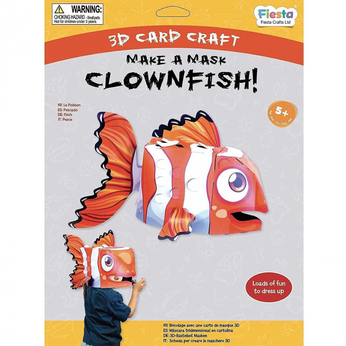 Masca 3D Peste Clovn Fiesta Crafts FCT-3054 [3]