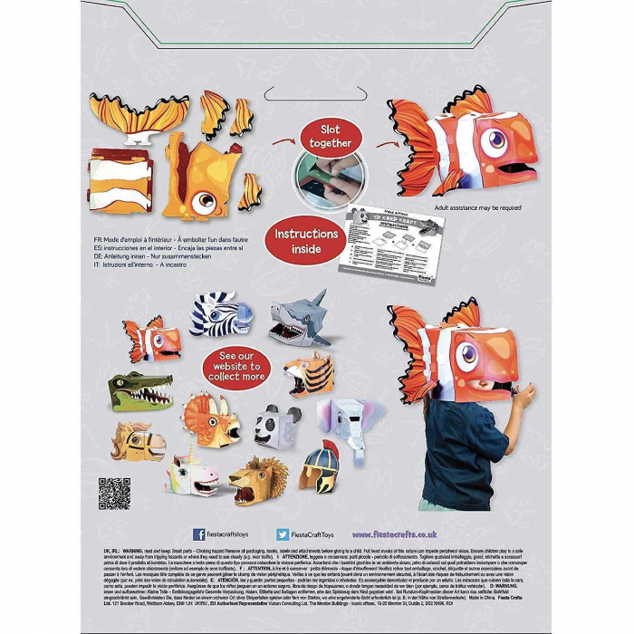 Masca 3D Peste Clovn Fiesta Crafts FCT-3054 [2]
