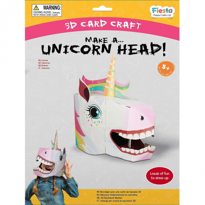 Masca 3D Unicorn Fiesta Crafts FCT-3019 [3]
