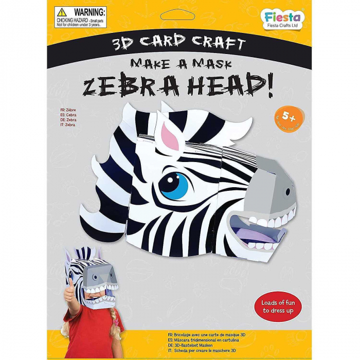 Masca 3D Zebra Fiesta Crafts FCT-3053 [3]