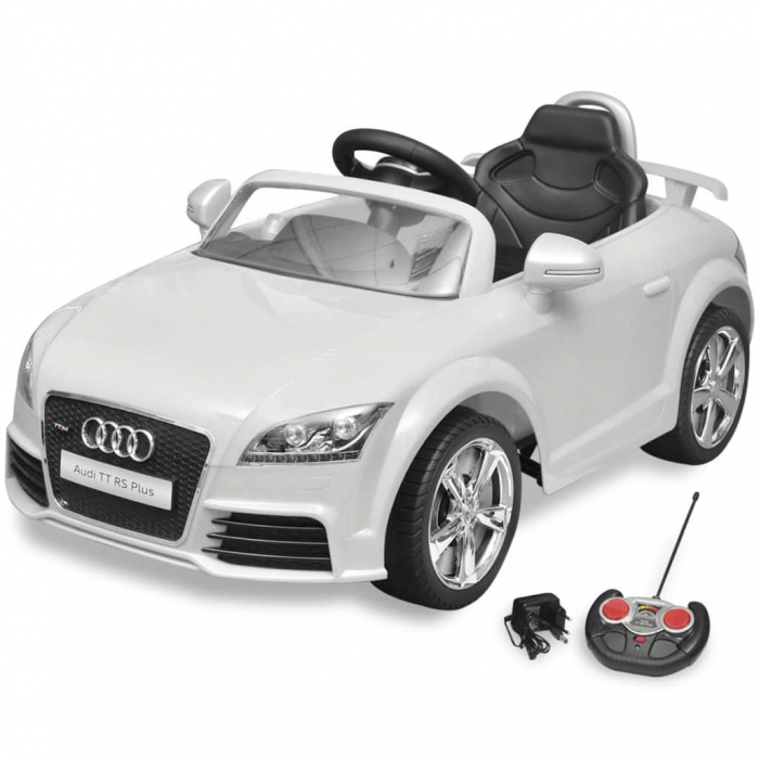 mașină Audi TT RS pentru copii cu telecomandă, alb [1]