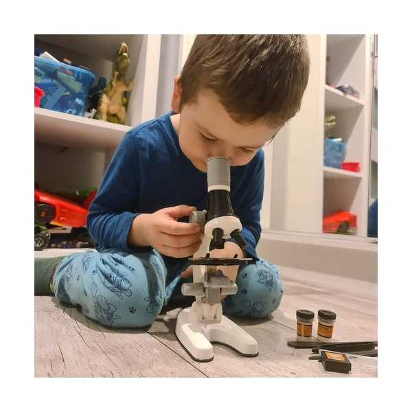 Microscop educativ pentru copii cu 3 Functii de Marire si Accesorii Kruzzel MY17978 [4]