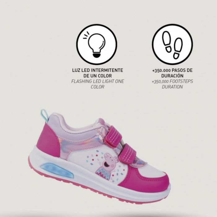 Pantof sport Peppa Pig cu lumini led [5]