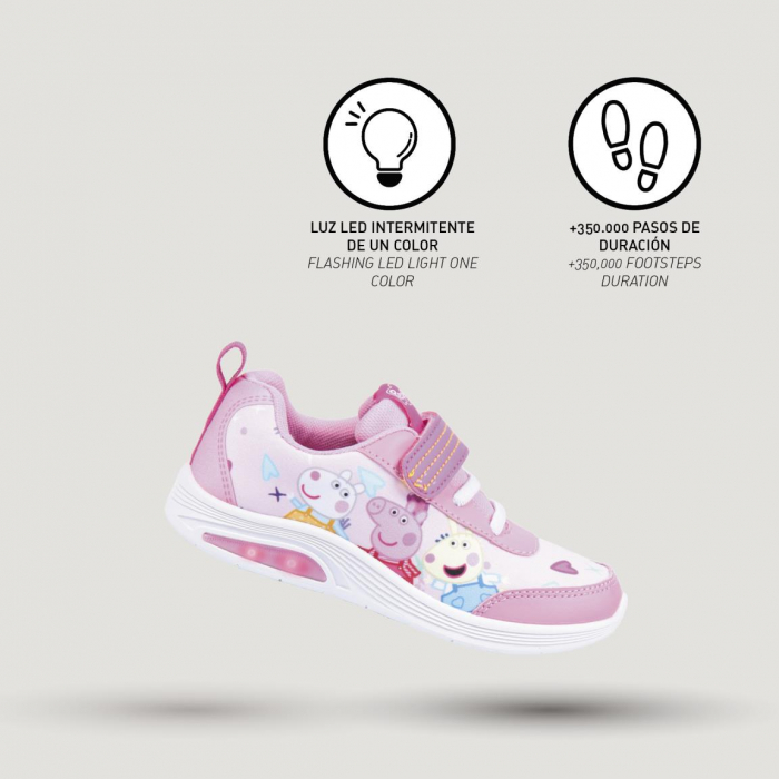Pantof sport Peppa Pig cu lumini led [5]