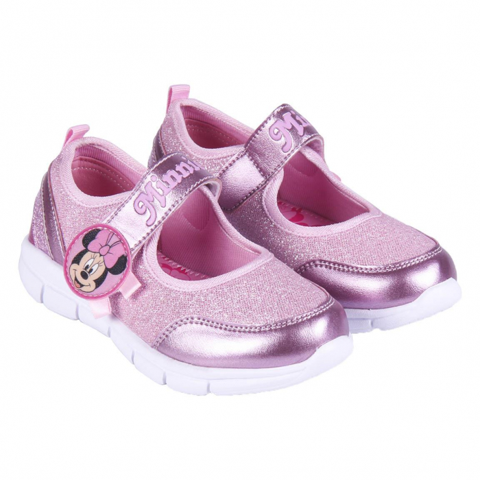 Pantofi fetite roz cu sclipici  - Minnie [2]