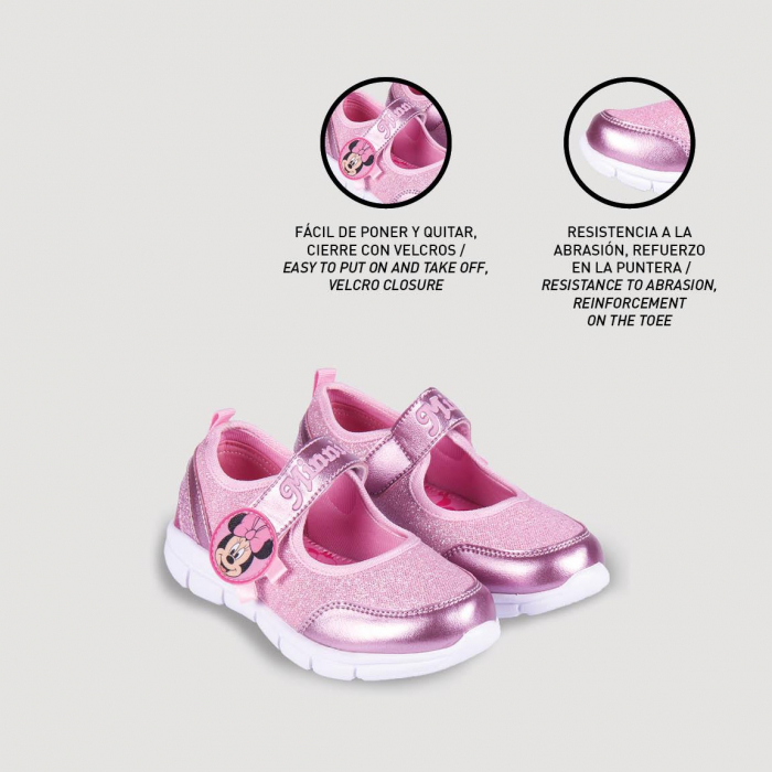 Pantofi fetite roz cu sclipici  - Minnie [6]