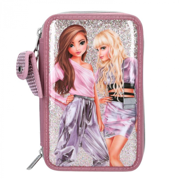 Penar echipat cu 3 fermoare Top Model Glitter Queens [2]