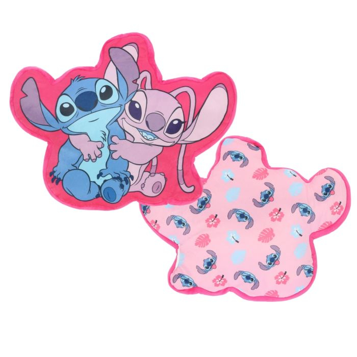 Pernă decorativă roz  40 cm Catifea,Disney Lilo și Stitch [2]
