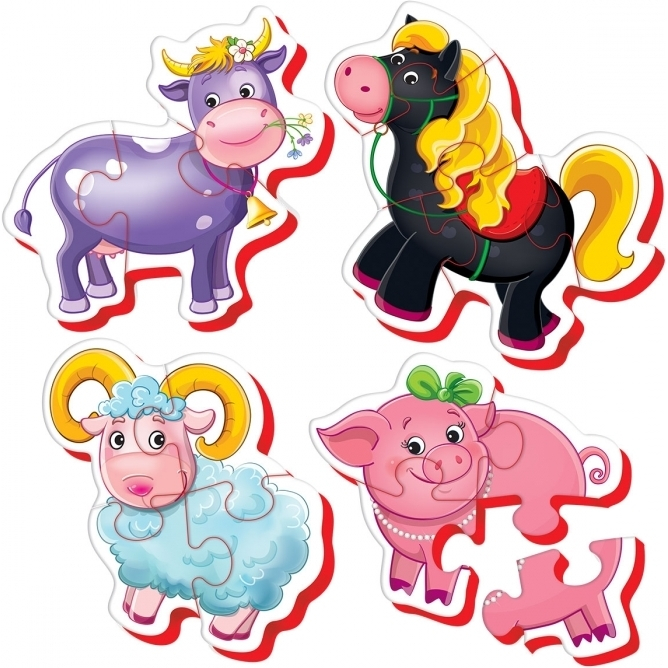 Puzzle Bebe Animale de la Ferma, 16 piese Roter Kafer RK6010-03 [2]