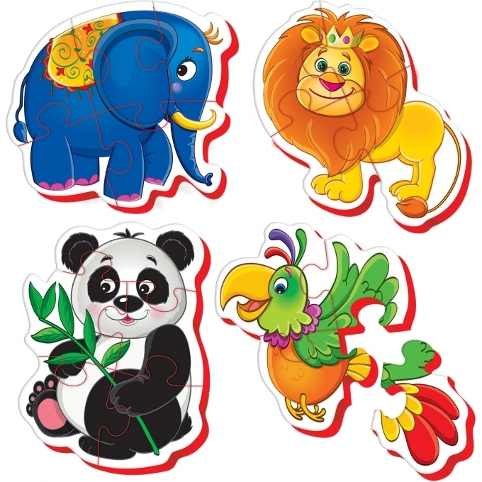 Puzzle Bebe Animale de la Zoo, 18 piese Roter Kafer RK1102-04 [2]