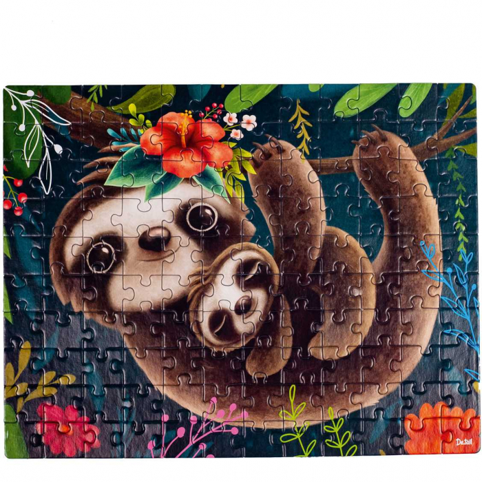 Puzzle Cute sloth, 23x30 cm, 120 piese De.tail DT100-06 [2]