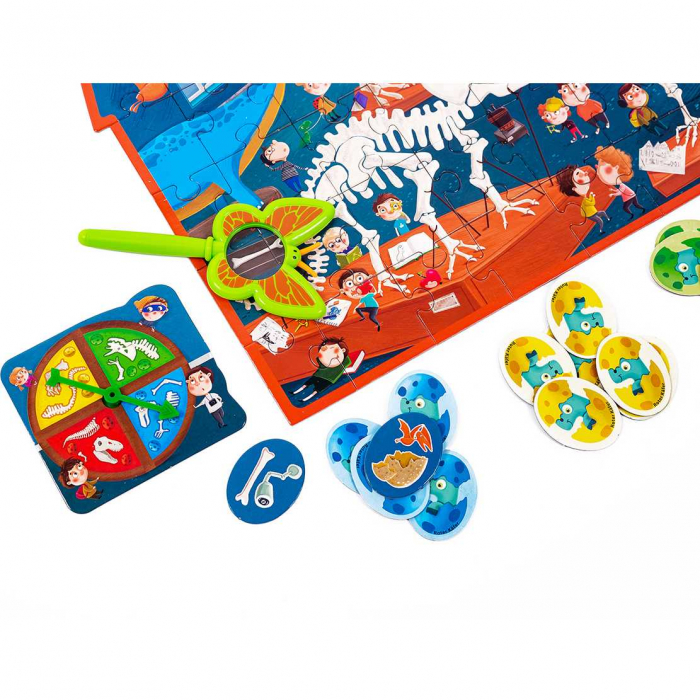 Puzzle Detectiv Muzeul cu Dinozauri 54 piese Roter Kafer RK1080-05 [7]