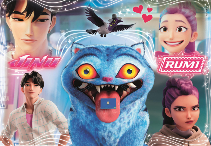 Puzzle Fetele Kpop la vânătoare de demoni Heart Hunter  cu 104 piese [2]