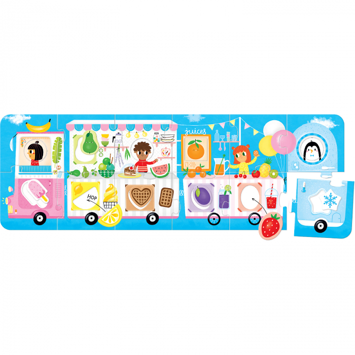 Puzzle Food Truck, 23 piese, 98x33cm Banana Panda BP49045 [5]