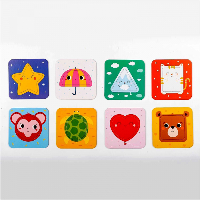Puzzle Formele jucause, 8 piese, 11x11 cm Mimorello EK6665 [5]