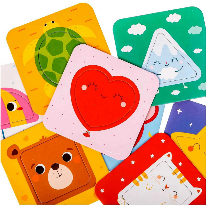 Puzzle Formele jucause, 8 piese, 11x11 cm Mimorello EK6665 [2]