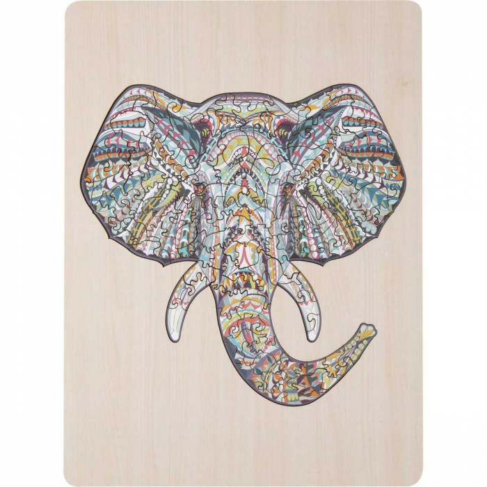 Puzzle Lemn Elefant, 137 piese, 30x22.5 cm Grafix GR400072 [4]