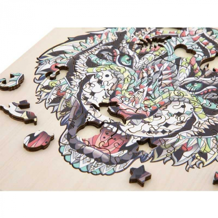 Puzzle Lemn Tigru, 135 piese, 30x22.5 cm Grafix GR400062 [2]
