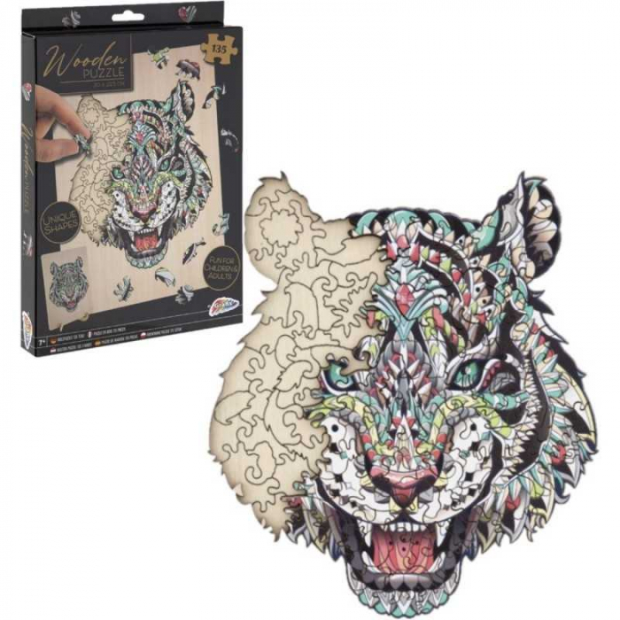 Puzzle Lemn Tigru, 135 piese, 30x22.5 cm Grafix GR400062 [3]