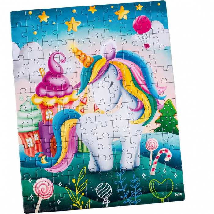 Puzzle Little cute unicorn, 23x30 cm, 120 piese De.tail DT100-07 [2]