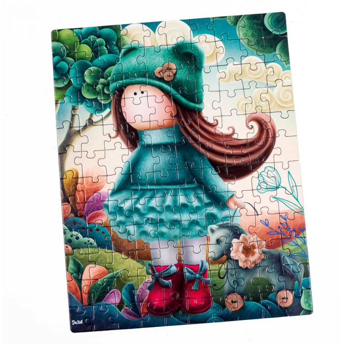 Puzzle Little doll with a horse, 23x30 cm, 120 piese De.tail DT100-03 [2]