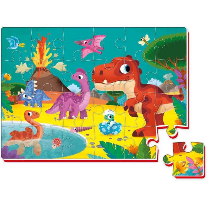 Puzzle Lumea Dinozaurilor 24 piese Roter Kafer RK6020-08 [3]