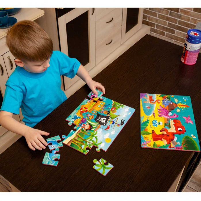 Puzzle Lumea Dinozaurilor 24 piese Roter Kafer RK6020-08 [4]