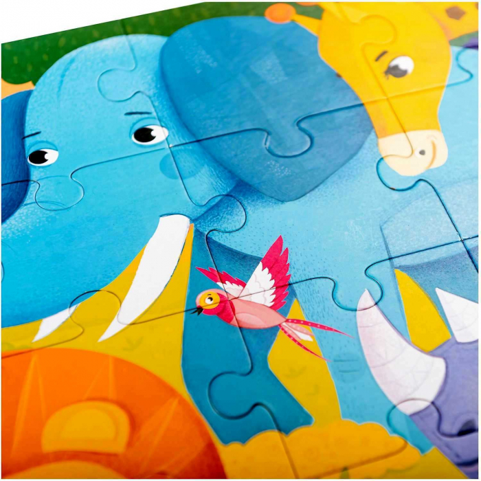 Puzzle Lung Safari, 40 piese, 98x33 cm Mimorello EK6664 [5]