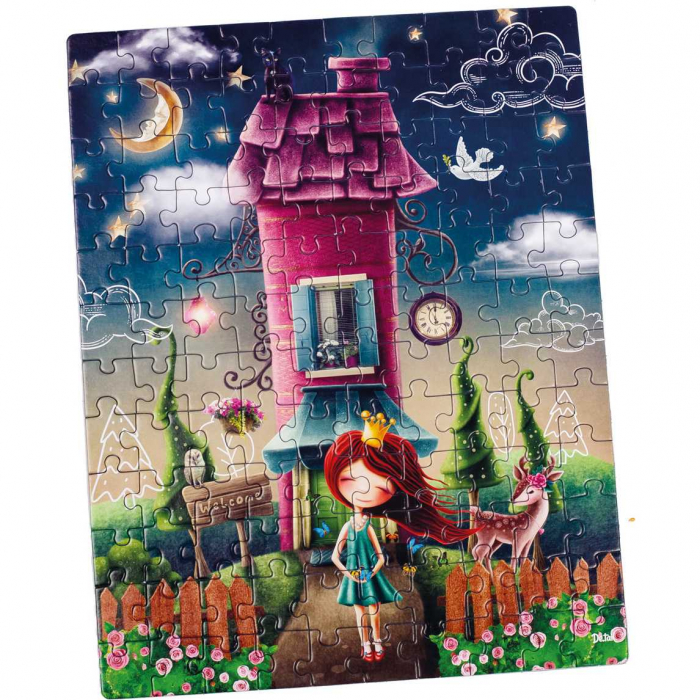 Puzzle Magic princess house, 23x30 cm, 120 piese De.tail DT100-08 [2]