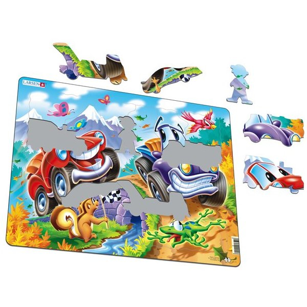 Puzzle Masini, 22 Piese Larsen LRUS11 [2]