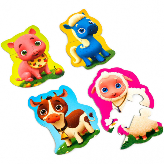 Puzzle Maxi Bebelusi Animale de la Ferma, 13 piese Roter Kafer RK1210-01 [3]