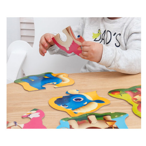Puzzle Maxi Bebelusi Animale de la Ferma, 13 piese Roter Kafer RK1210-01 [2]