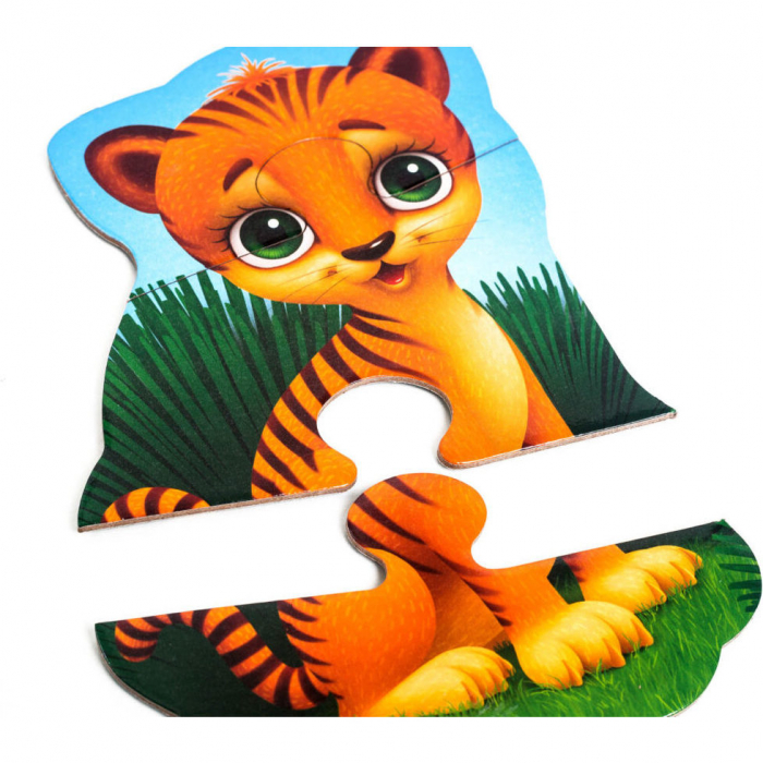Puzzle Maxi Bebelusi Animale de la Zoo, 13 piese Roter Kafer RK1210-02 [4]