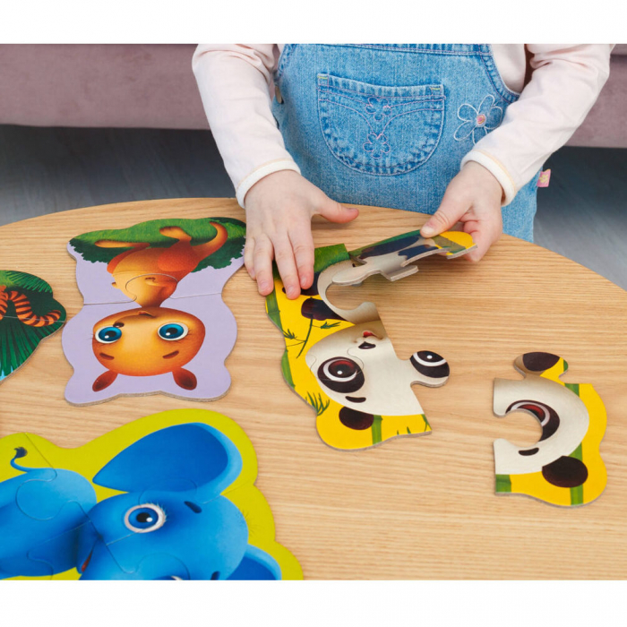 Puzzle Maxi Bebelusi Animale de la Zoo, 13 piese Roter Kafer RK1210-02 [2]