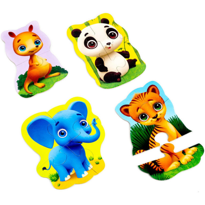 Puzzle Maxi Bebelusi Animale de la Zoo, 13 piese Roter Kafer RK1210-02 [3]
