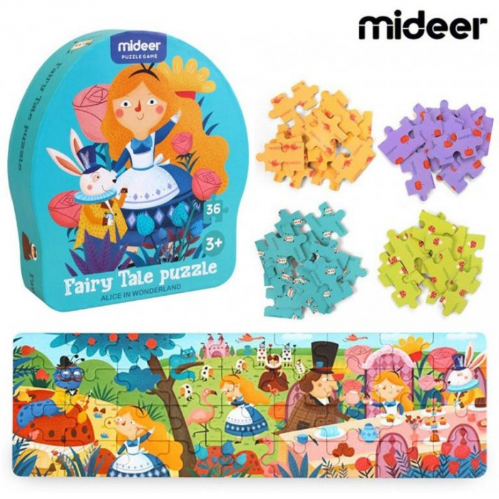 Puzzle poveste – Alice in tara minunilor, 36 piese Mideer MD3058 [2]