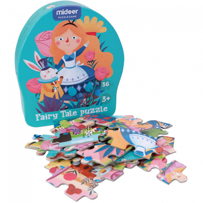 Puzzle poveste – Alice in tara minunilor, 36 piese Mideer MD3058 [3]