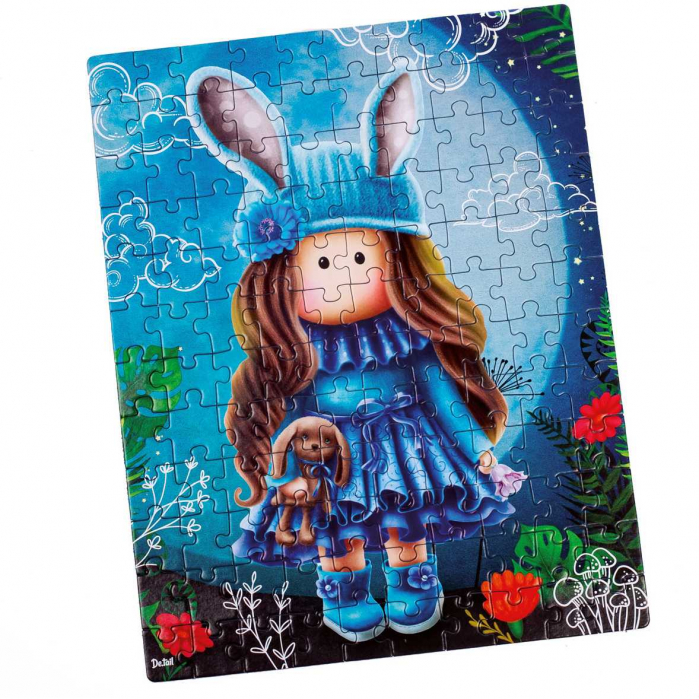 Puzzle Pretty doll in the moonlight, 23x30 cm, 120 piese De.tail DT100-02 [2]