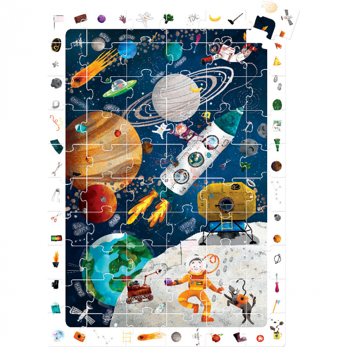 Puzzle Spatiu 60 piese, 48x68cm Banana Panda BP33666 [5]