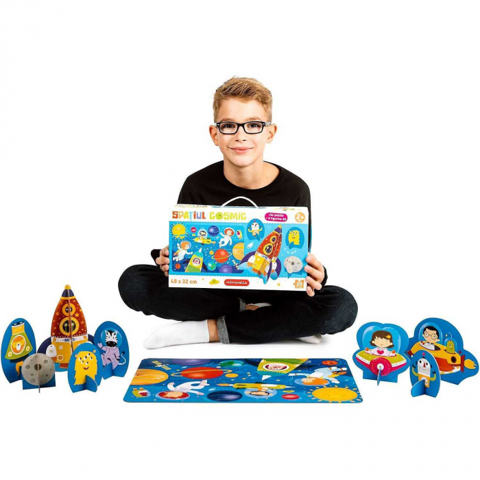 Puzzle Spatiul cosmic, 20 piese, 48x32 cm Mimorello EK6666 [2]