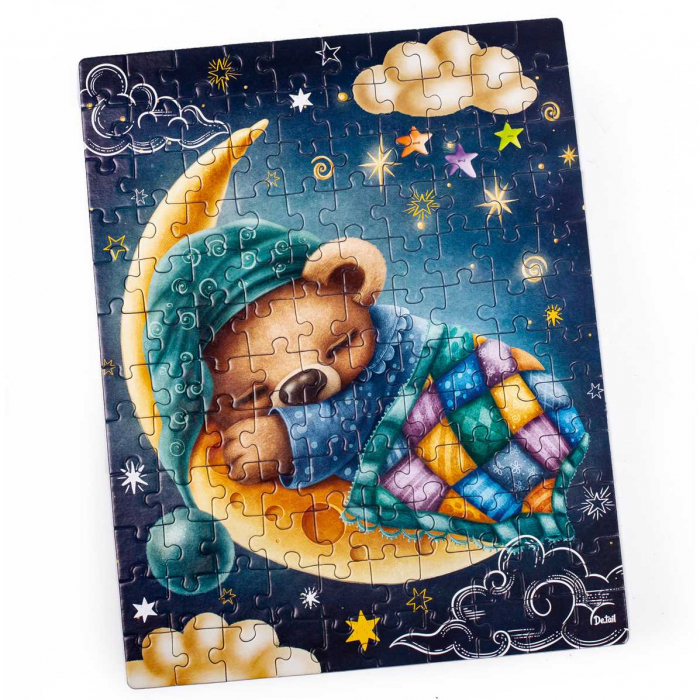 Puzzle Sweet baby bear, 23x30 cm, 120 piese De.tail DT100-05 [2]