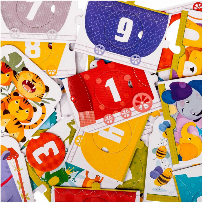 Puzzle Trenuletul cifrelor, 30 piese,  135 x 23 cm Mimorello EK6670 [2]