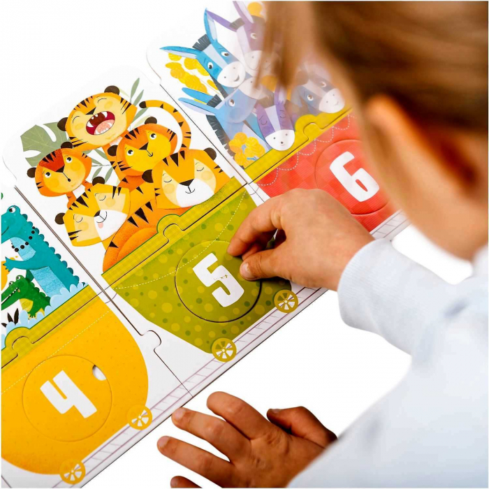 Puzzle Trenuletul cifrelor, 30 piese,  135 x 23 cm Mimorello EK6670 [3]
