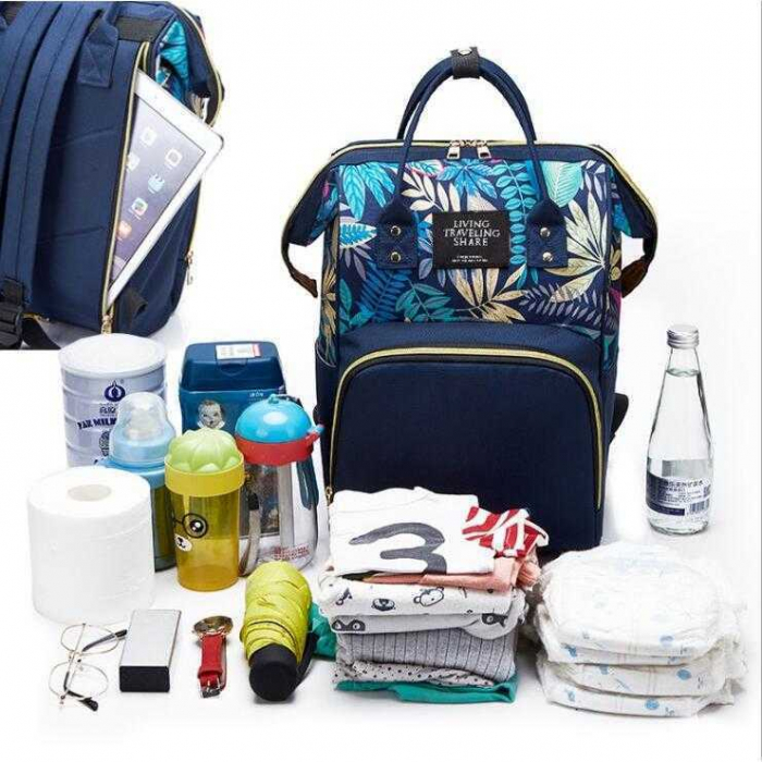 Rucsac multifunctional mamici Leaves Bambinice BN028 [3]