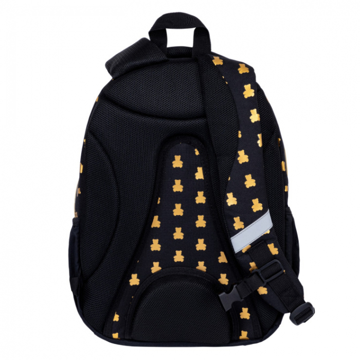 Rucsac școlar negru GoldenTeddy  3 compartimente Astra [5]