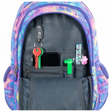 RUCSAC ȘCOLAR ST.RIGHT BP26 19L CU DOUĂ COMPARTIMENTE, PASTEL SNAKE [6]