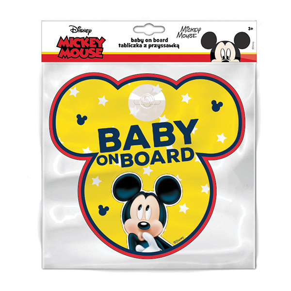 Semn de avertizare Baby on Board Mickey Seven SV9612 [2]
