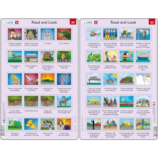 Set 10 Puzzle-uri Read and Look 21 -30 (EN), 10 piese Larsen LRRA11 [4]