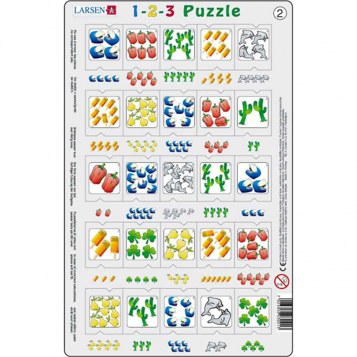 Set 12 Puzzle-uri 1-2-3, 25 Piese Larsen LRP46 [5]