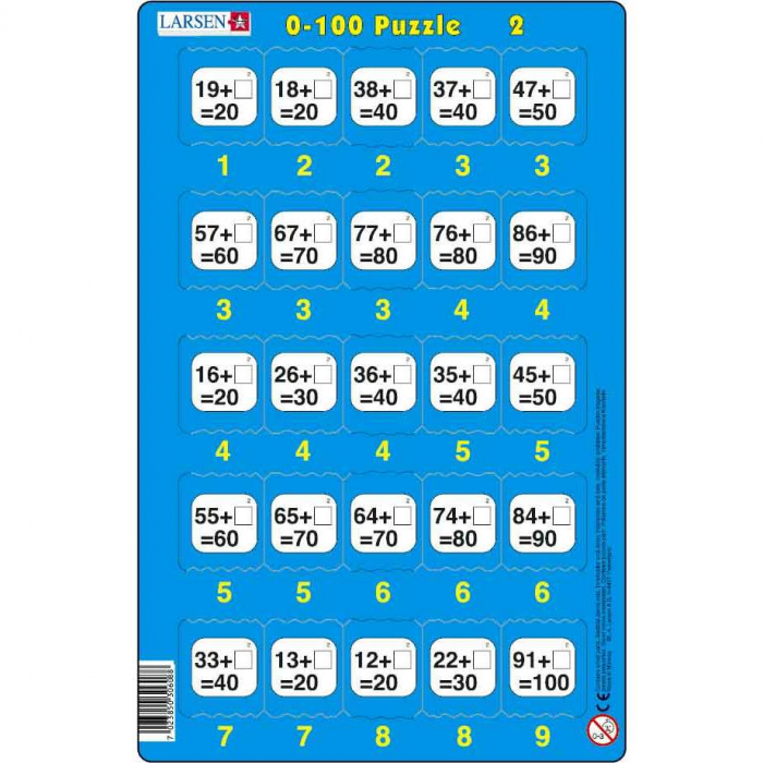 Set 16 Puzzle-uri 0 - 100, 25 Piese Larsen LRP48 [5]